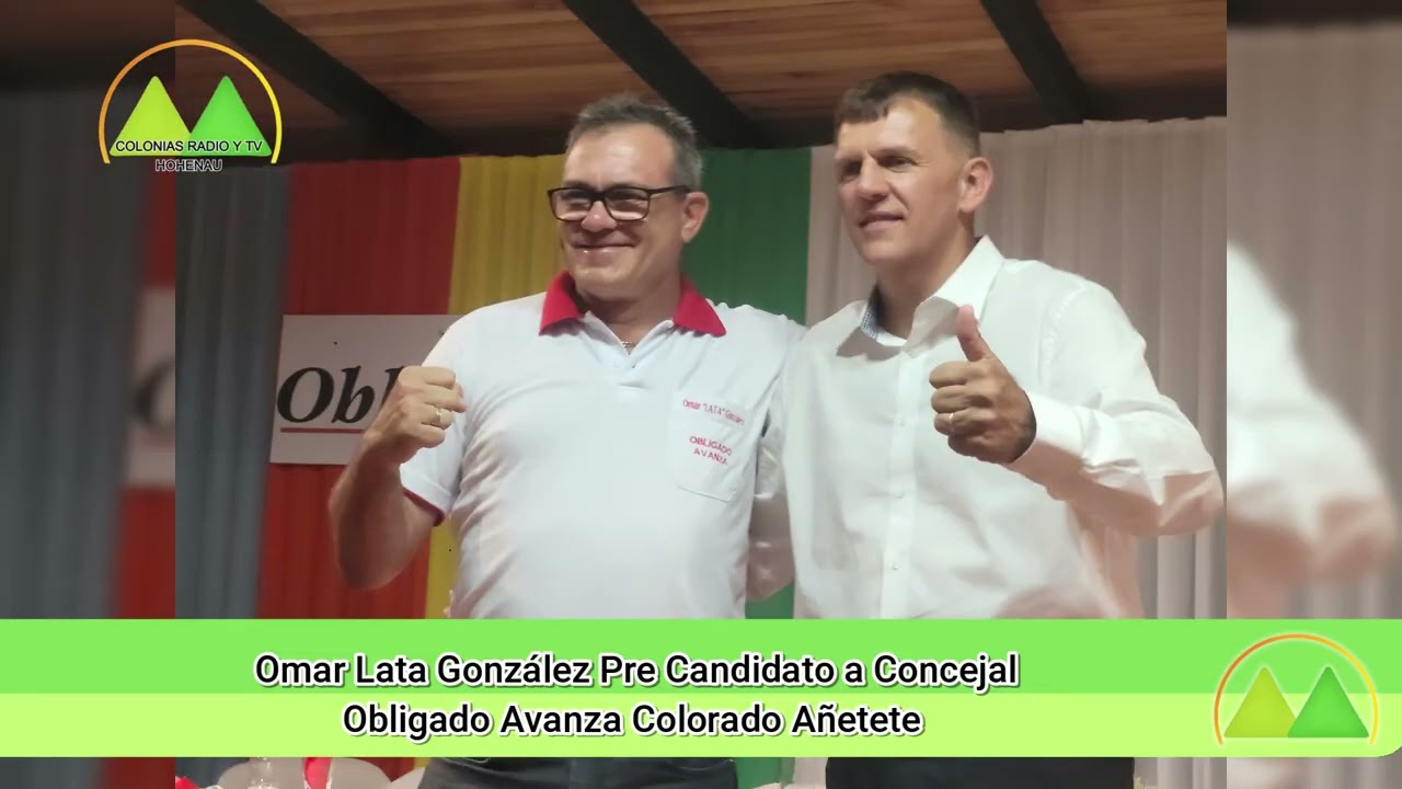 Omar Lata González Pre Candidato a Concejal  Colonias Radio y Tv