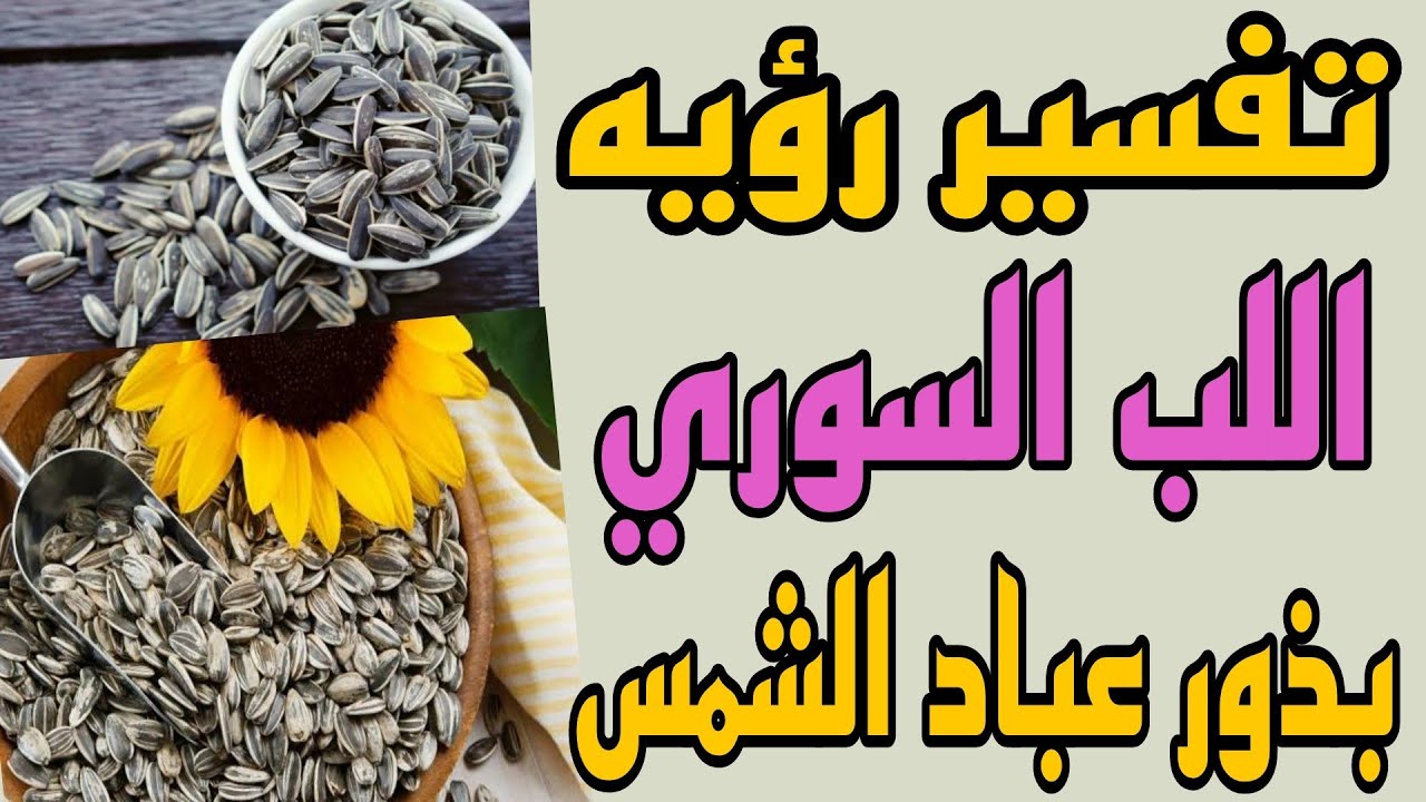 تفسير رؤيه اللب السوري بذور عباد الشمس في المنام للعزباء والمتزوجه والمطلقة والرجل والحامل