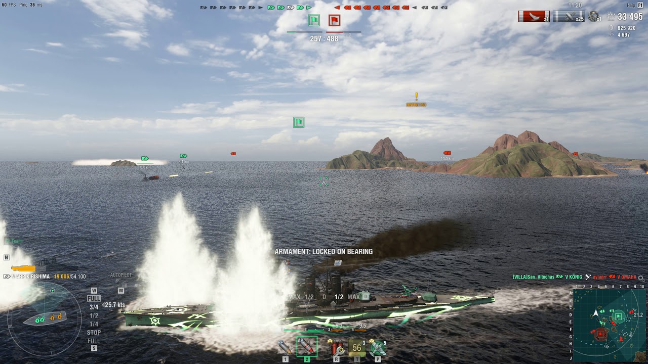 World of Warships - Co Op [ARP Kirishima]
