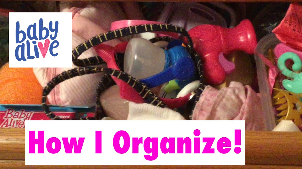 How I Organize ALL Of My BabyAlive Accessories! BabyAlive Accessory Tour