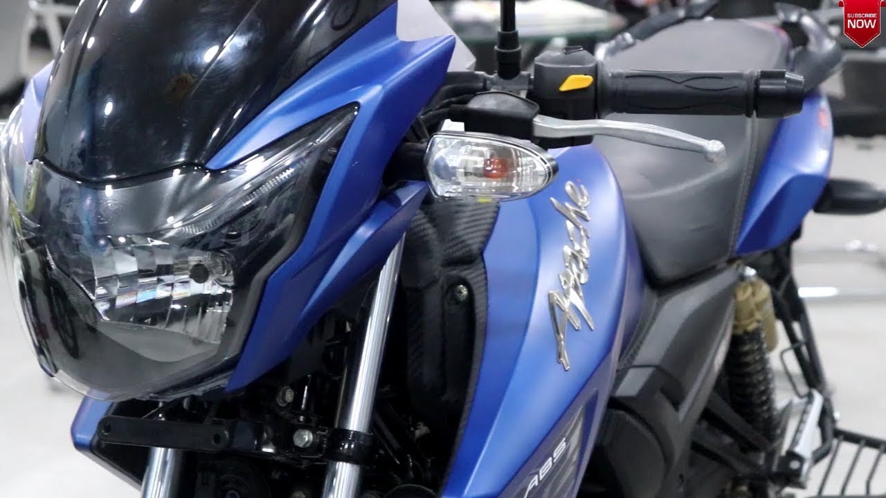 New TVS Apache RTR 180 ABS (Matt blue) colour complete review || price || features ||