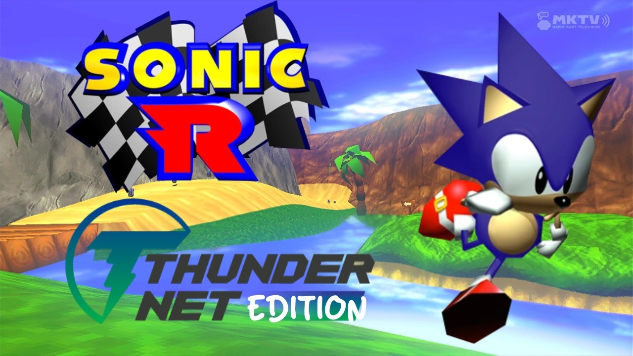 Sonic R con Thundernet como patrocinador