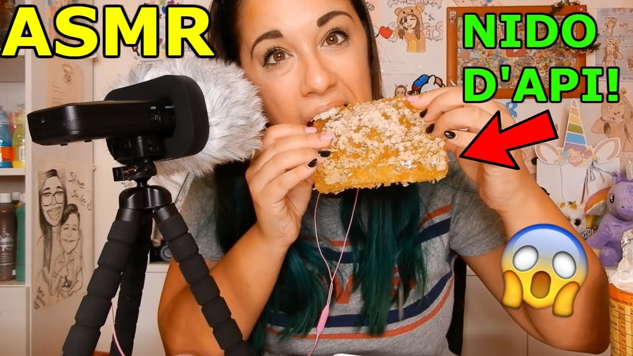 PROVO L'ASMR MANGIANDO! HONEY COMB (NIDO D'API) E CRUNCH EATING SOUNDS! Iolanda Sweets