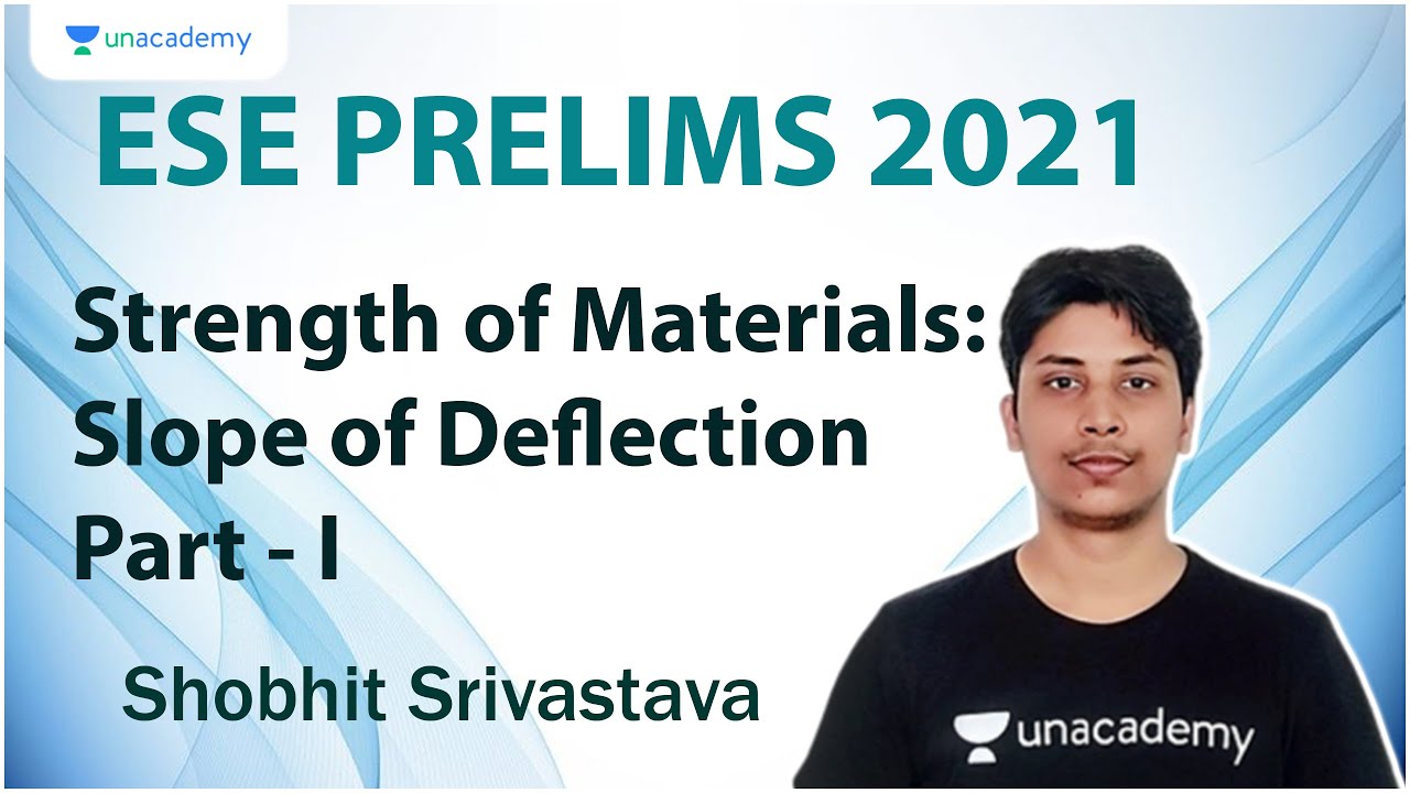 ESE 2021 Prelims | Strength of Materials: Slope of Deflection Part - I | Civil | Shobhit Srivastava