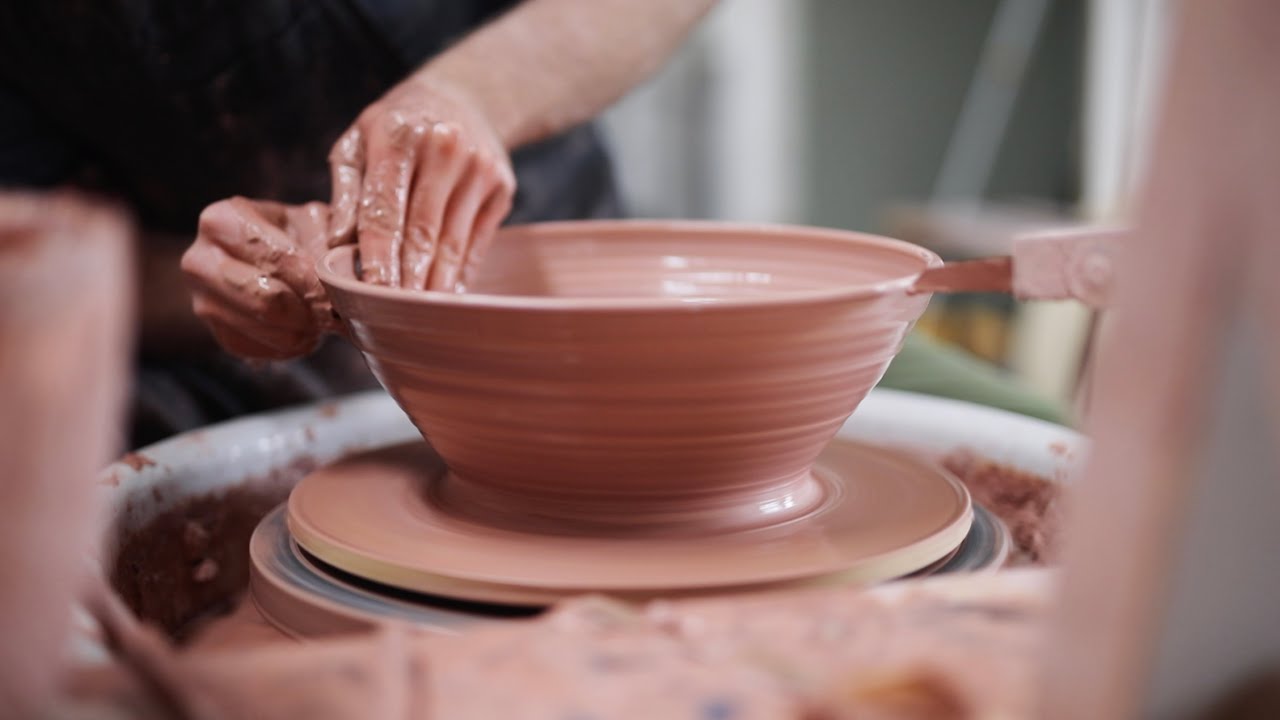 How to Throw and Trim Large Stoneware Bowls — Narrated Version