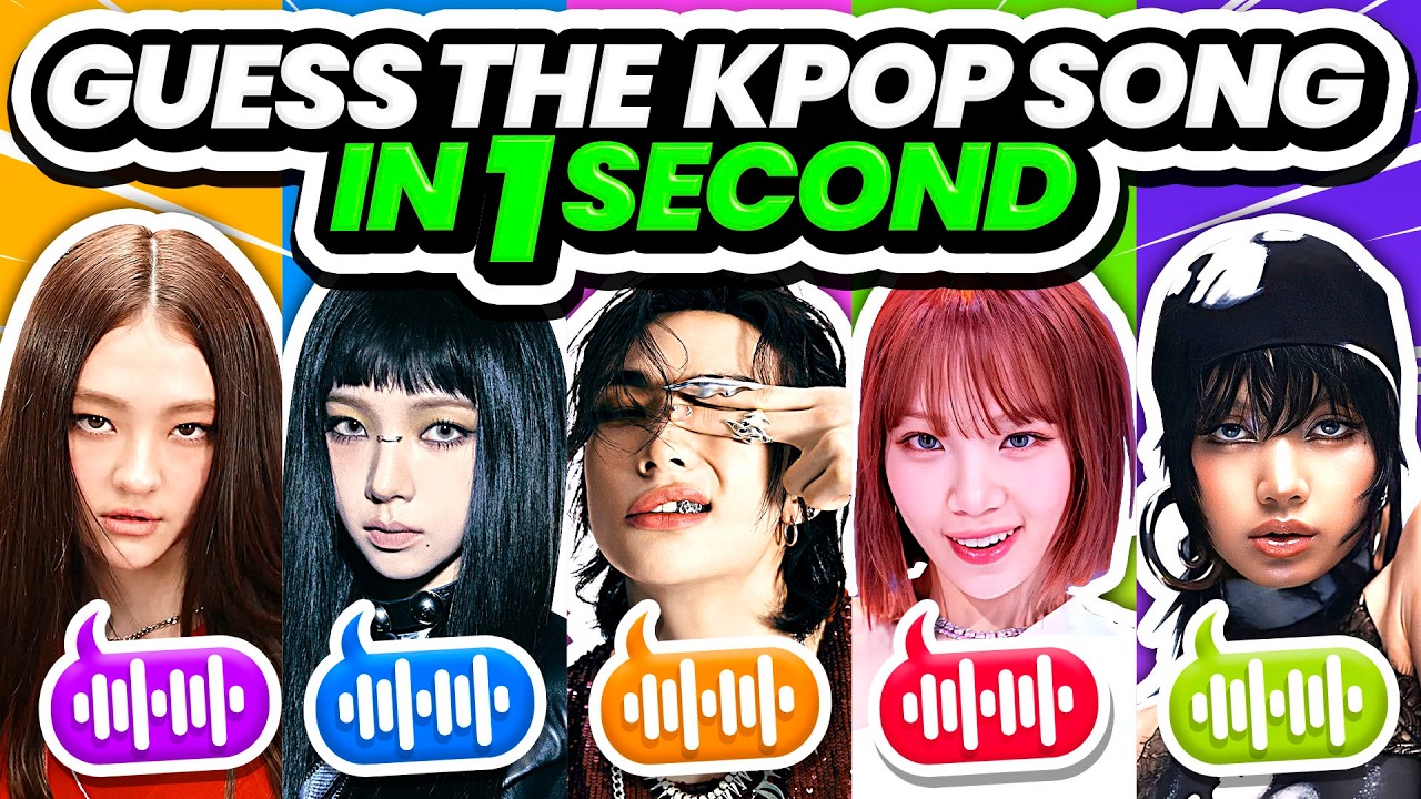 Guess the KPOP SONG in 1 Second ⏰🎶 Guess the song in just 1 second! - KPOP QUIZ 2024