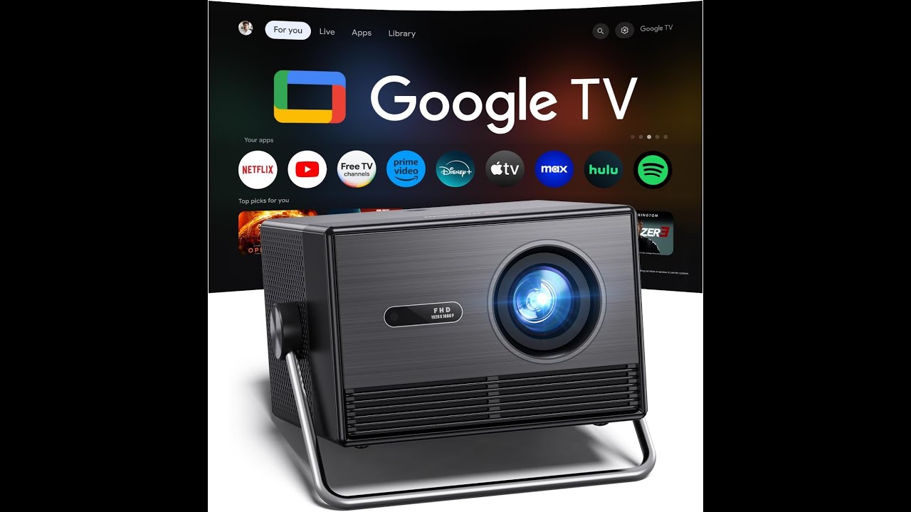 Review: HAPPRUN 2000 ANSI Google TV Projector &ndash; 4K Full HD Outdoor & Indoor