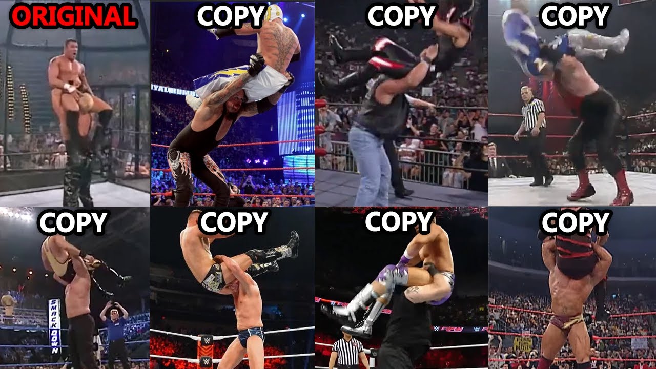 Рестлеры копируют финишеры — Оригинал против Копии (WWE)