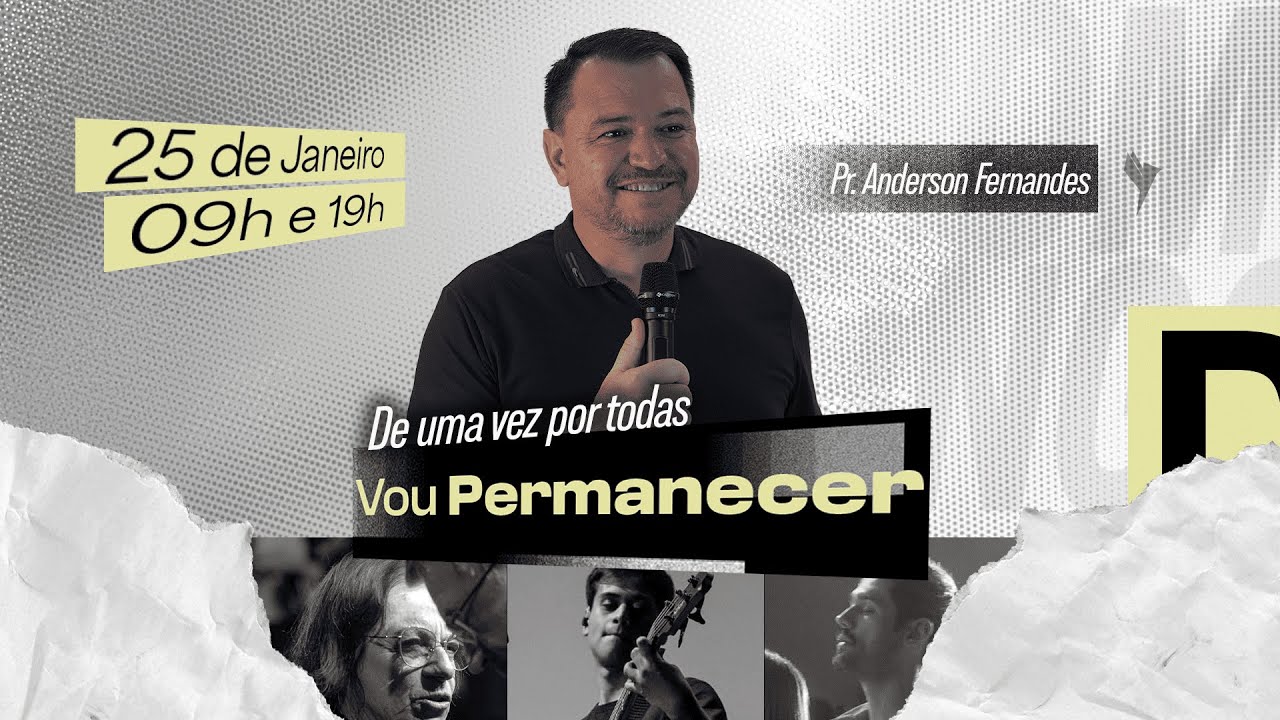 DE UMA VEZ POR TODAS | PR. ANDERSON FERNANDES | 25/01/26