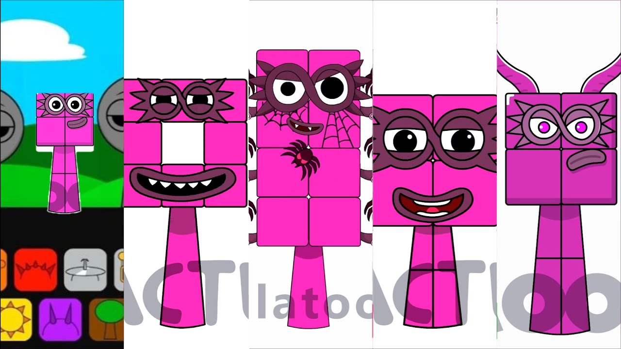 Incredibox Sprunki OC:Eight (from Numberblocks)  Game,Animation,Phase1,Phase2,Phase3  |SprunkBoost