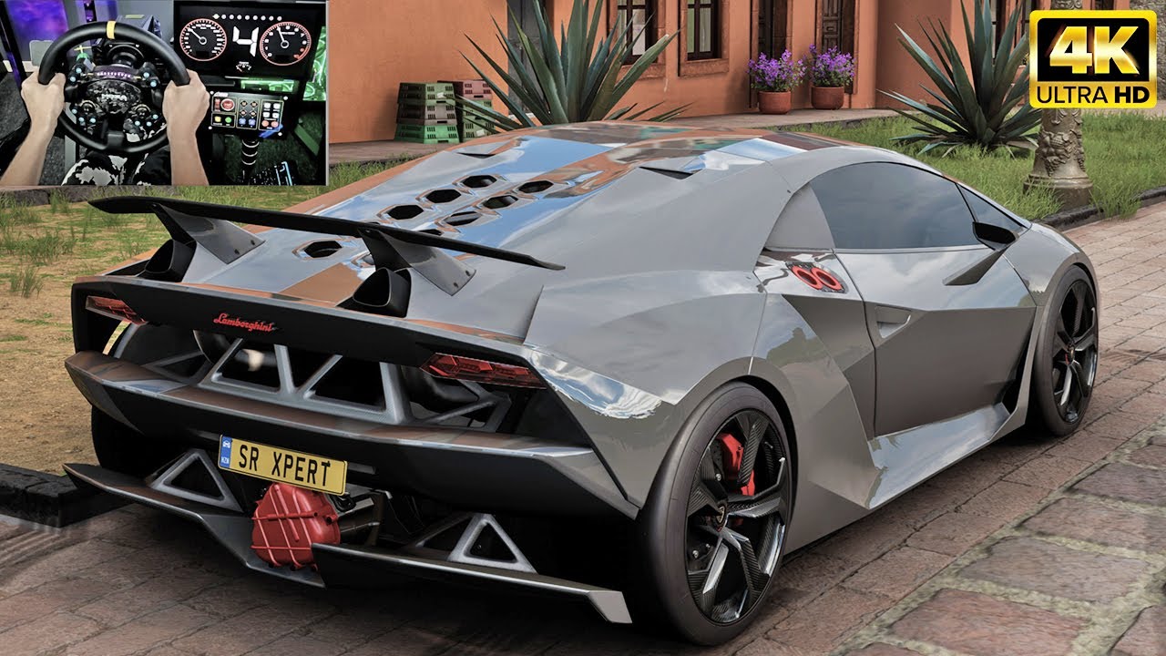 Lamborghini Sesto Elemento | Forza Horizon 5 |  Steering Wheel MOZA R21 Gameplay