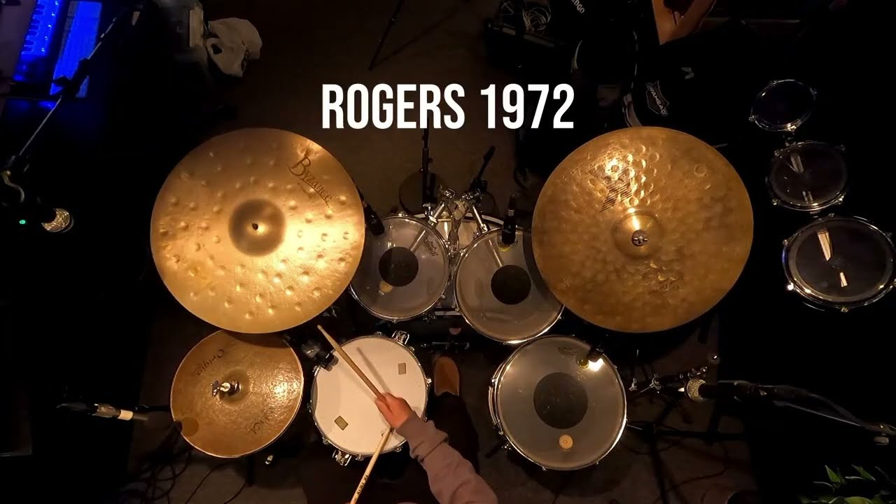 Rogers Drums - drum studio rundown for a 70´s vibe