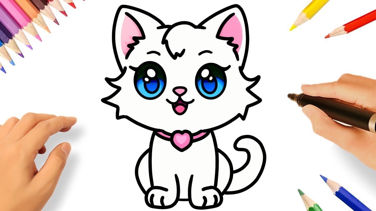 COMMENT DESSINER un CHATON KAWAII😻