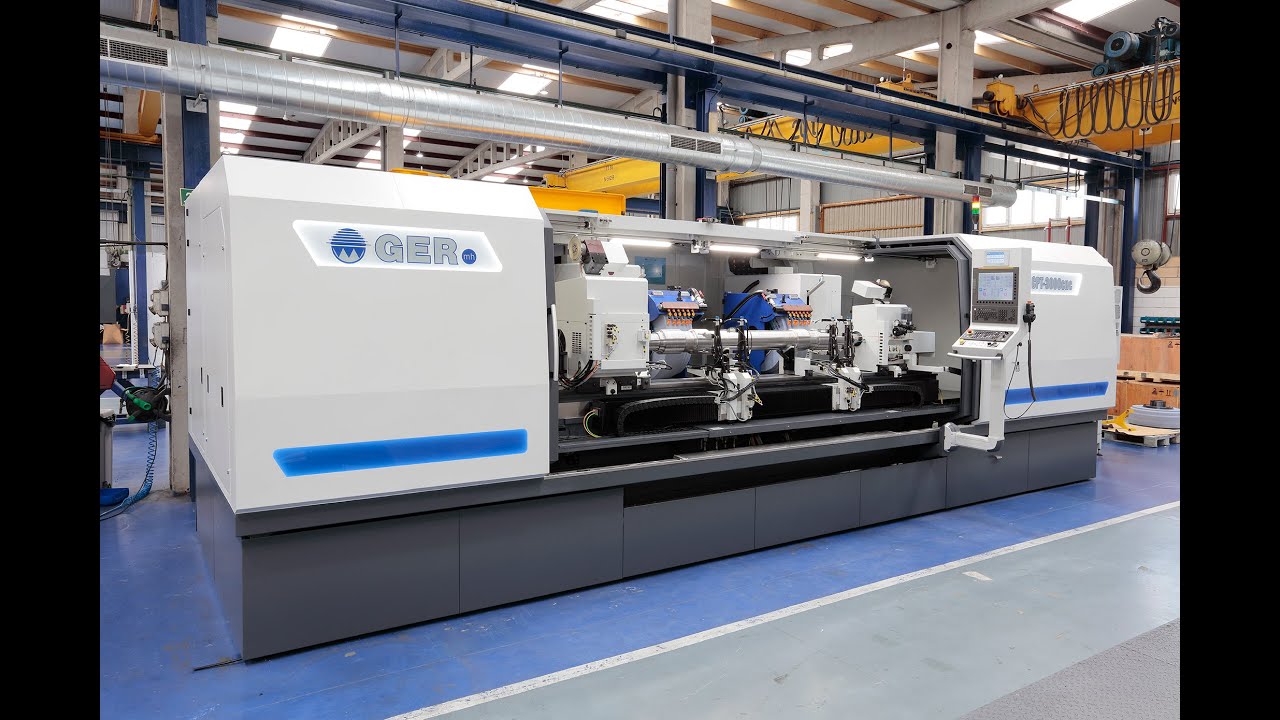 RAILWAY AXLE GRINDING MACHINE DOUBLE HEAD CPT 3000 CNC