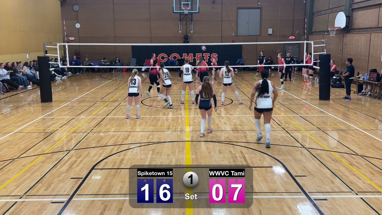 Spikefest Gold Bracket Semifinal Spiketown 15 v WWVC Tami set 1