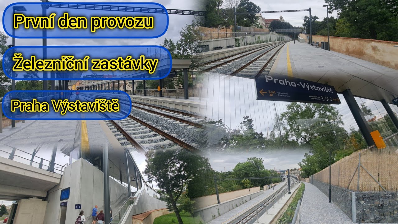 První den provozu Železniční zastávky Praha Výstaviště 4.8.2025 [Průzkum]