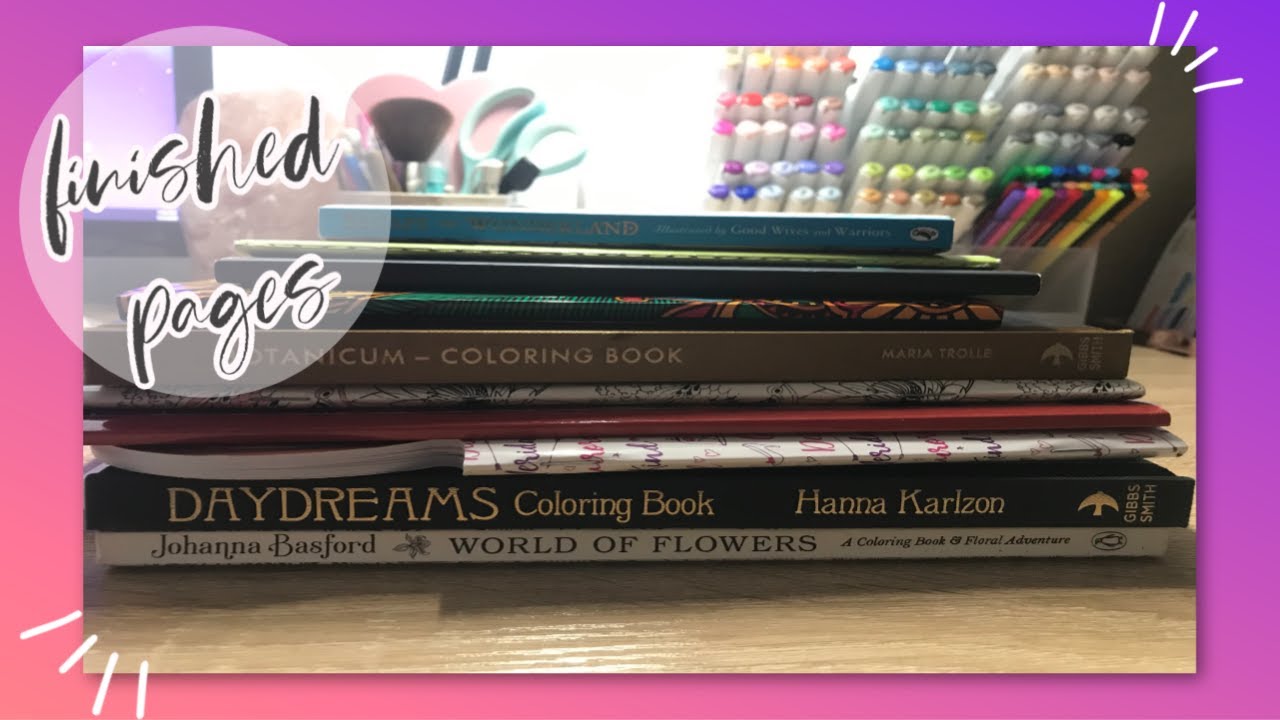 COMPLETED COLORING PAGES MAY-JUNE 2020| POTATOPRINCESS