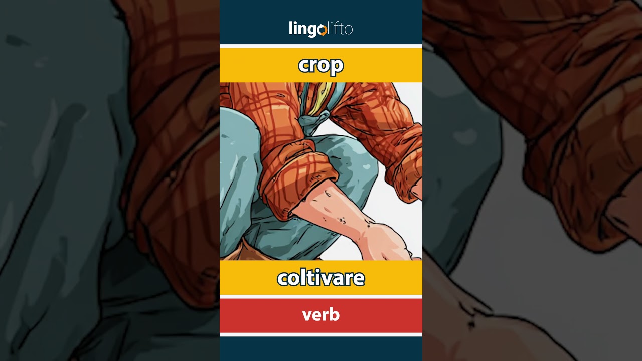 🇬🇧🇮🇹 crop - coltivare : learn English : impariamo l'inglese : vocabulary builder