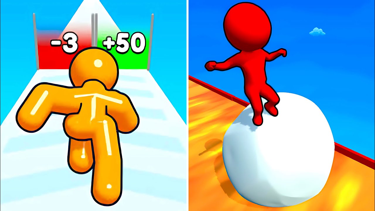 Tall Man Run🆚Snow Race 3D Max TikTok Walkthrough Android IOS Update Gameplay BE11