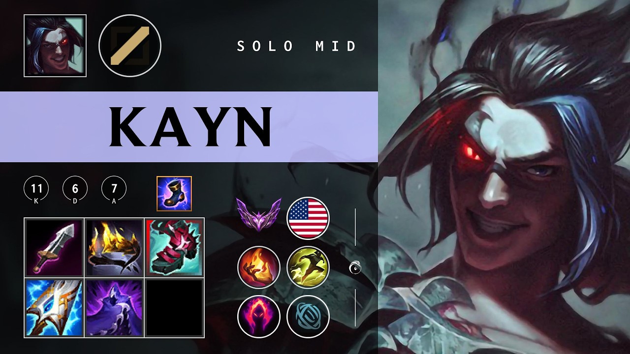 Kayn Mid vs Cassiopeia - NA Master Patch 26.05