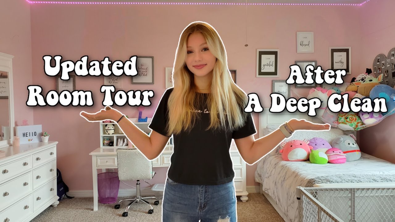 I Deep CLEANED Leah's Room🧹! Here is THE UPDATED ROOM TOUR🏠!