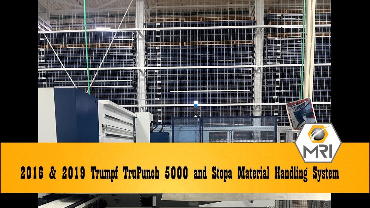 2019 @ 2016 TRUMPF TRUPUNCH 5000 LARGE FORMAT PUNCHES W/ STOPA MATERIAL STORAGE & LOAD/UNLOAD SYSTEM