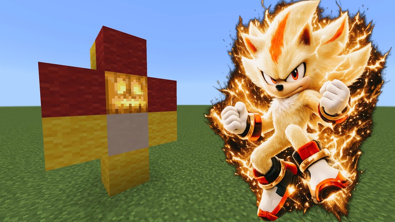 Sonic The Hedgehog Super Shadow Addon in Minecraft Bedrock