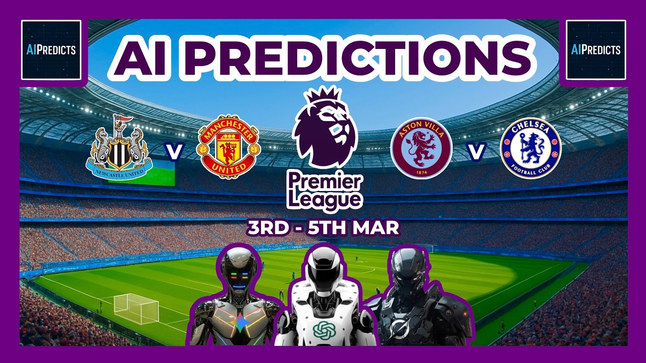AI Predictions - Grok v ChatGPT v Gemini | Premier League (3rd - 5th March)