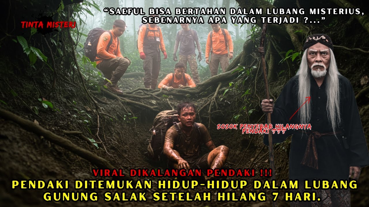 PENDAKI DITEMUKAN HIDUP-HIDUP DALAM LUBANG GUNUNG SALAK SETELAH HILANG 7 HARI HILANG, MENGERIKAN !