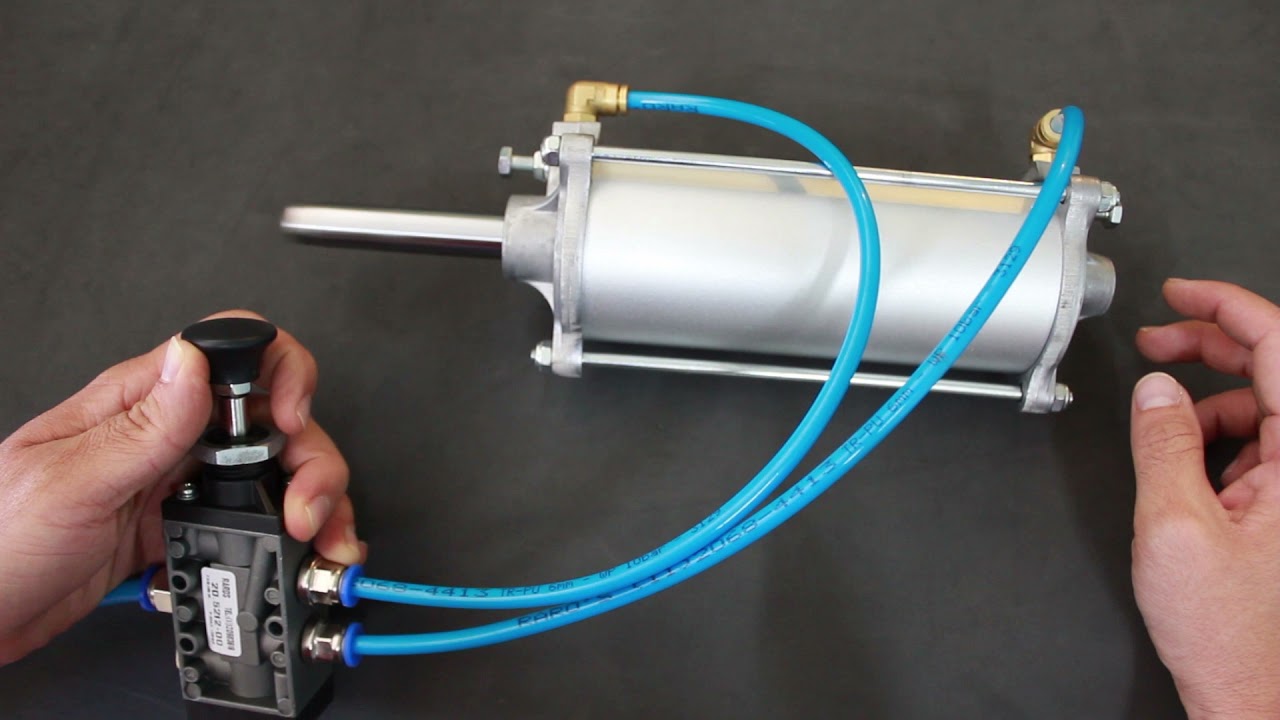 Cilindro usado na porta do ônibus