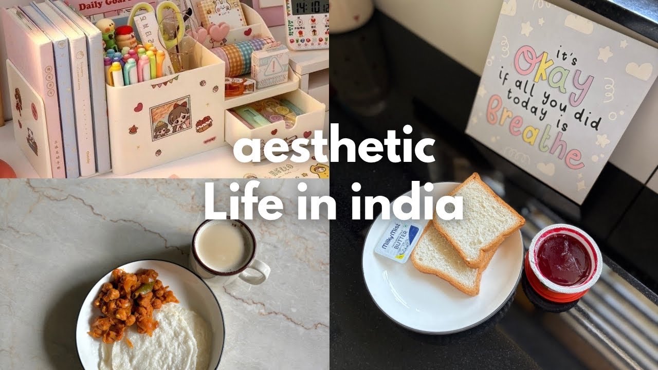 A day in my life ⭐️🍒| 🪴| life in India 🇮🇳 🌸| aesthetic vlog 🎀| ASMR| morning routine 💌