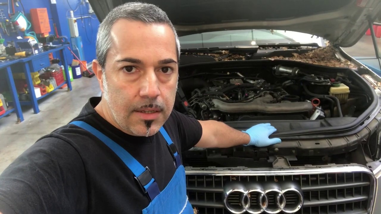 Smontaggio faro Audi Q7