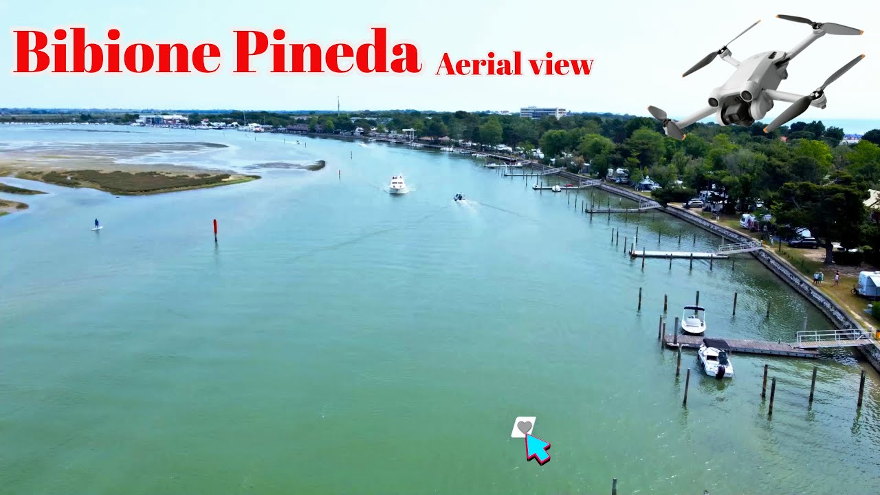 Beauty of Bibione Pineda  | Aerial view of Bibione Beach 2023 in 4k