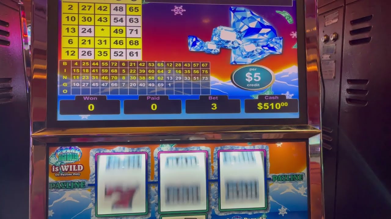 We're BACK!! Trying out Polar High Roller #vgt #redscreen #choctawdurant #slotmachine