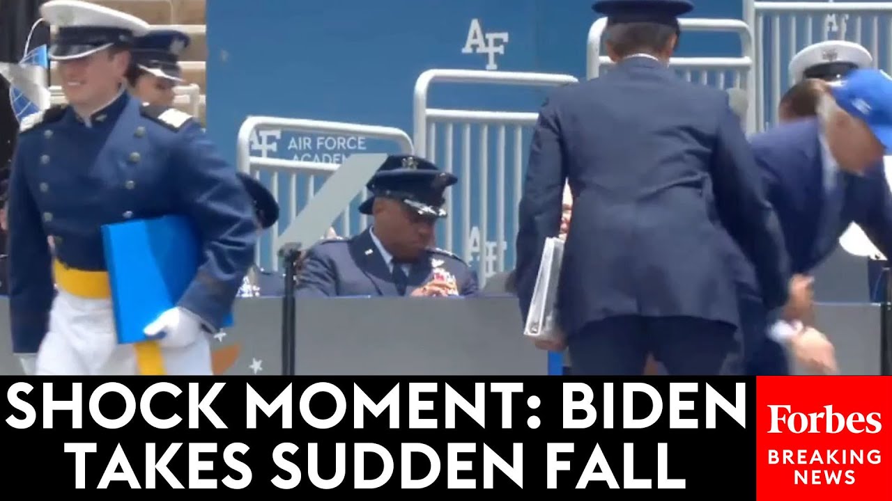 BREAKING NEWS: Biden Takes Sudden Fall During Air Force Academy Commencement Ceremony