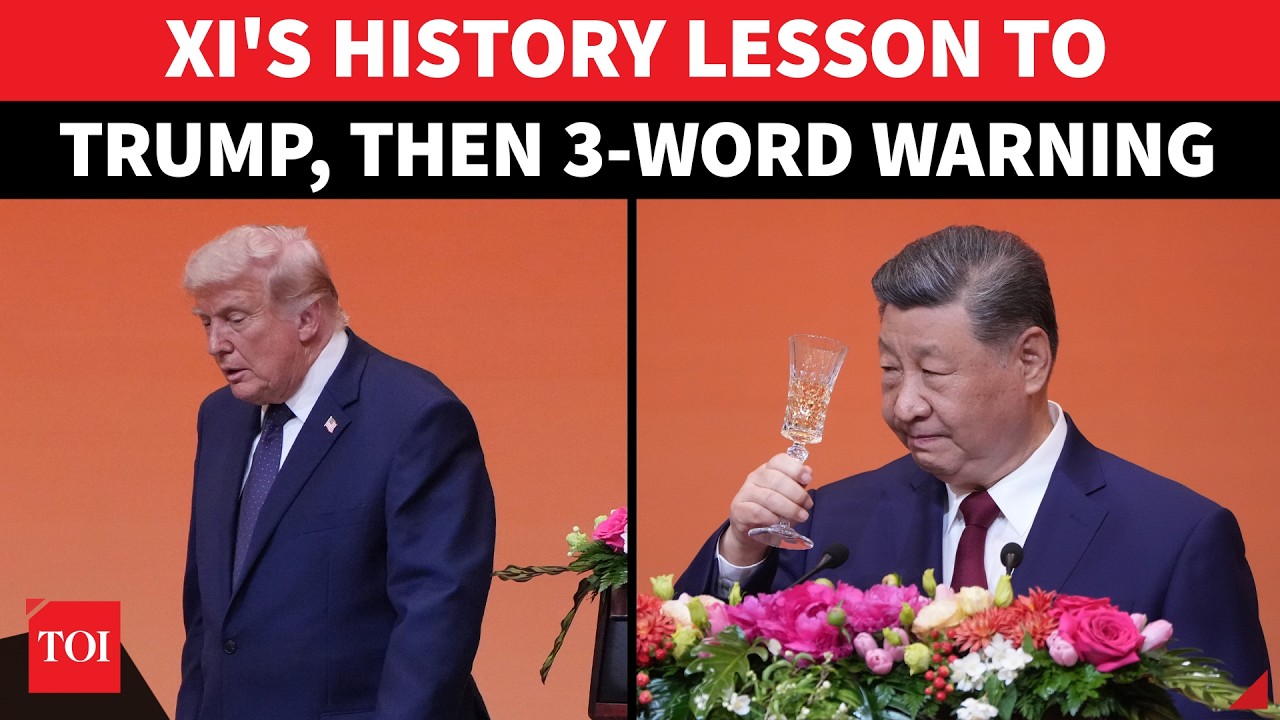 ON CAM: XI Jinping's 3-WORD Warning To Trump In Public; 'DO NOT... | China | U.S.