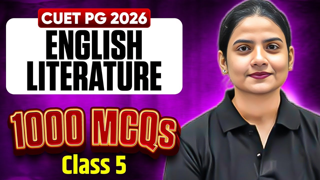 CUET PG English Literature 2026 | Most Expected Questions - 5 | CUET PG English Literature MCQs | PW