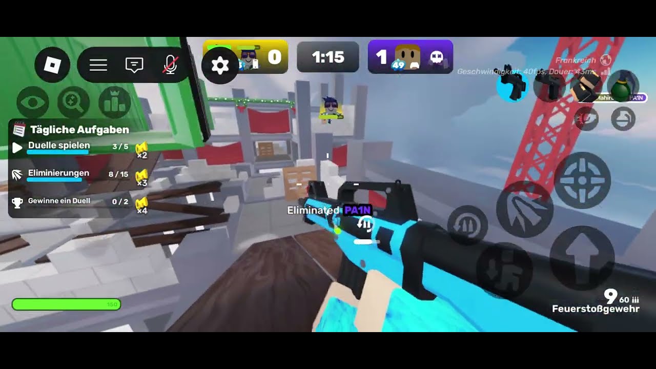 Roblox Rivals mit meinem kleinem Bruder