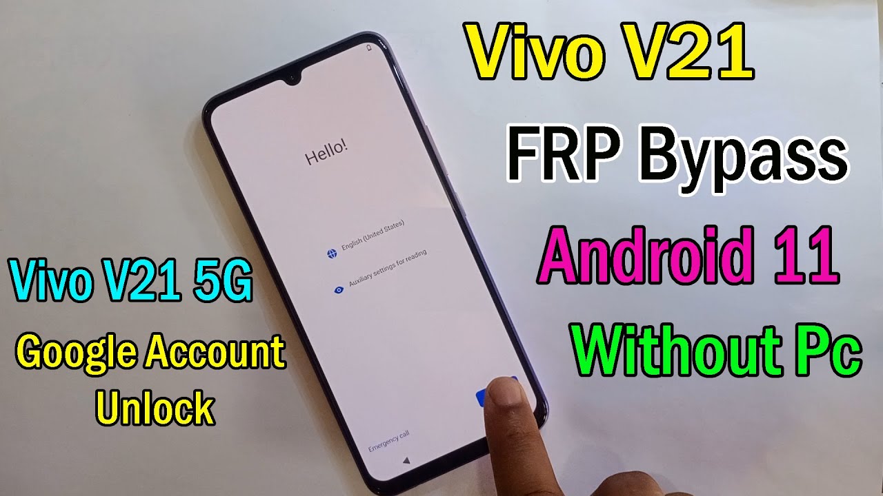 Vivo V21 5G (V2066) FRP Bypass || Google Account Remove Without Pc || Vivo V21 5G FRP Unlock || 2021