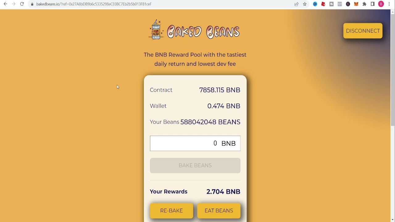 Baked Beans Crypto Miner (BCT) and Piston Token PT 2