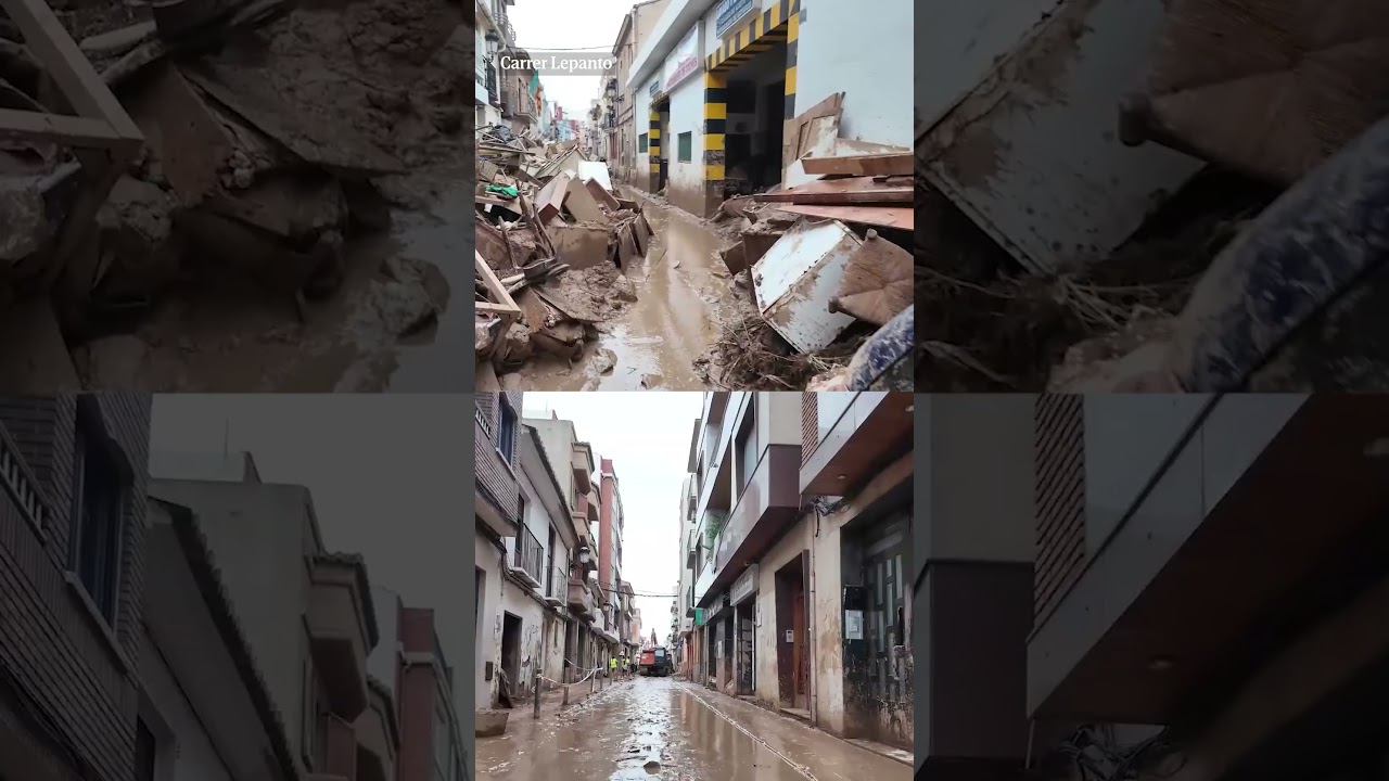 El antes y despu&eacute;s en Paiporta tras las labores de reparaci&oacute;n de los estragos de la DANA