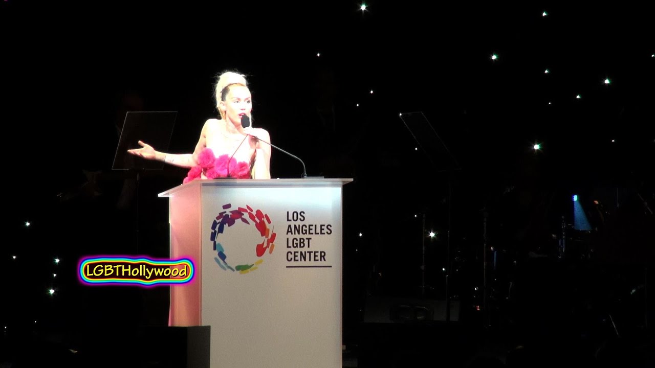 MILEY CYRUS Speech - LGBT Vanguard Awards 2015