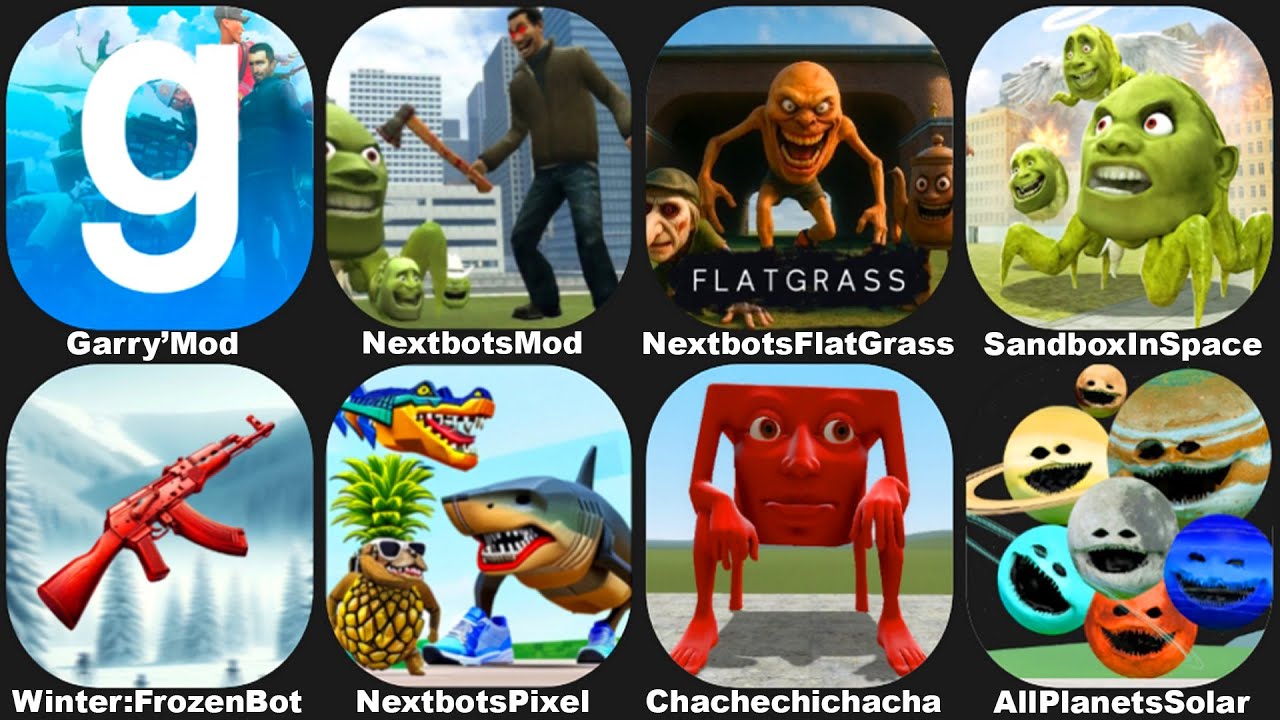 NEXTBOTS IN PLAYGROUND MOD All planets of the Solar System,SANDBOX IN SPACE,Winter Frozen Bot,Gmod