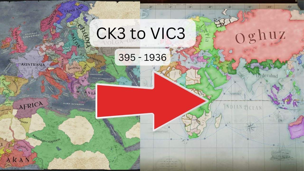 CK3 to VIC3 Mega Campaign but it Lasts 1500 years!