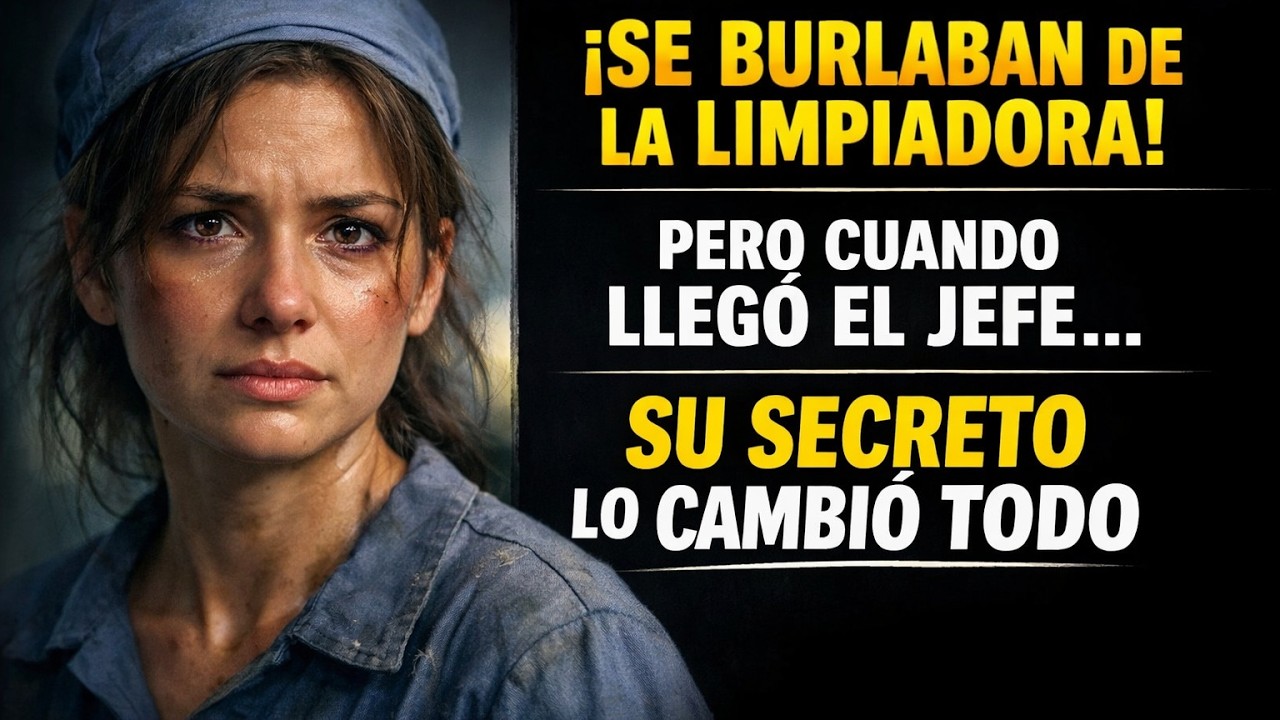 Se Burlaban de la Limpiadora, pero cuando llegó el Jefe, su secreto lo cambió todo.