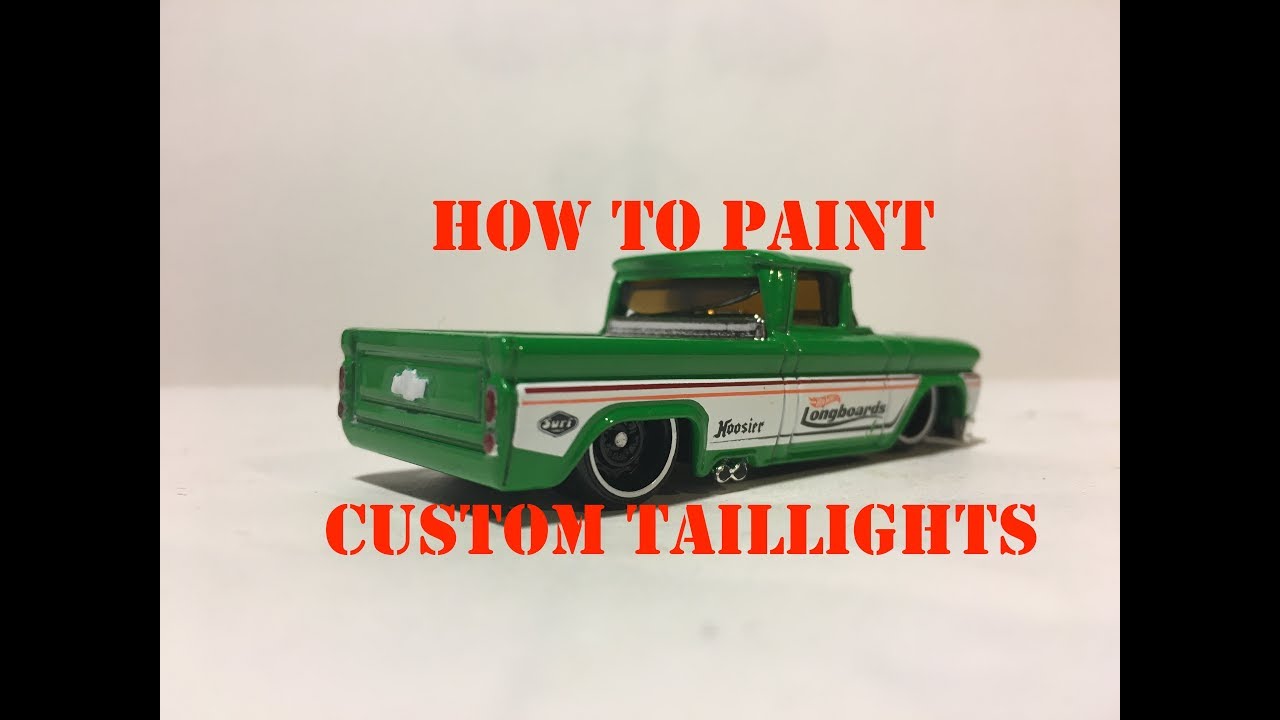 Painting Hotwheels Taillights
