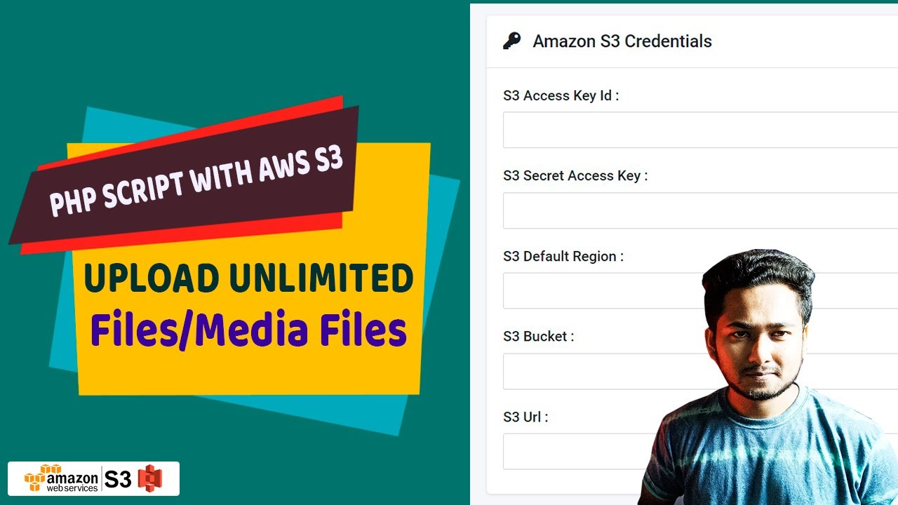 Как подключить Amazon S3 Bucket к любому PHP-скрипту или проекту | Учётные данные Amazon S3