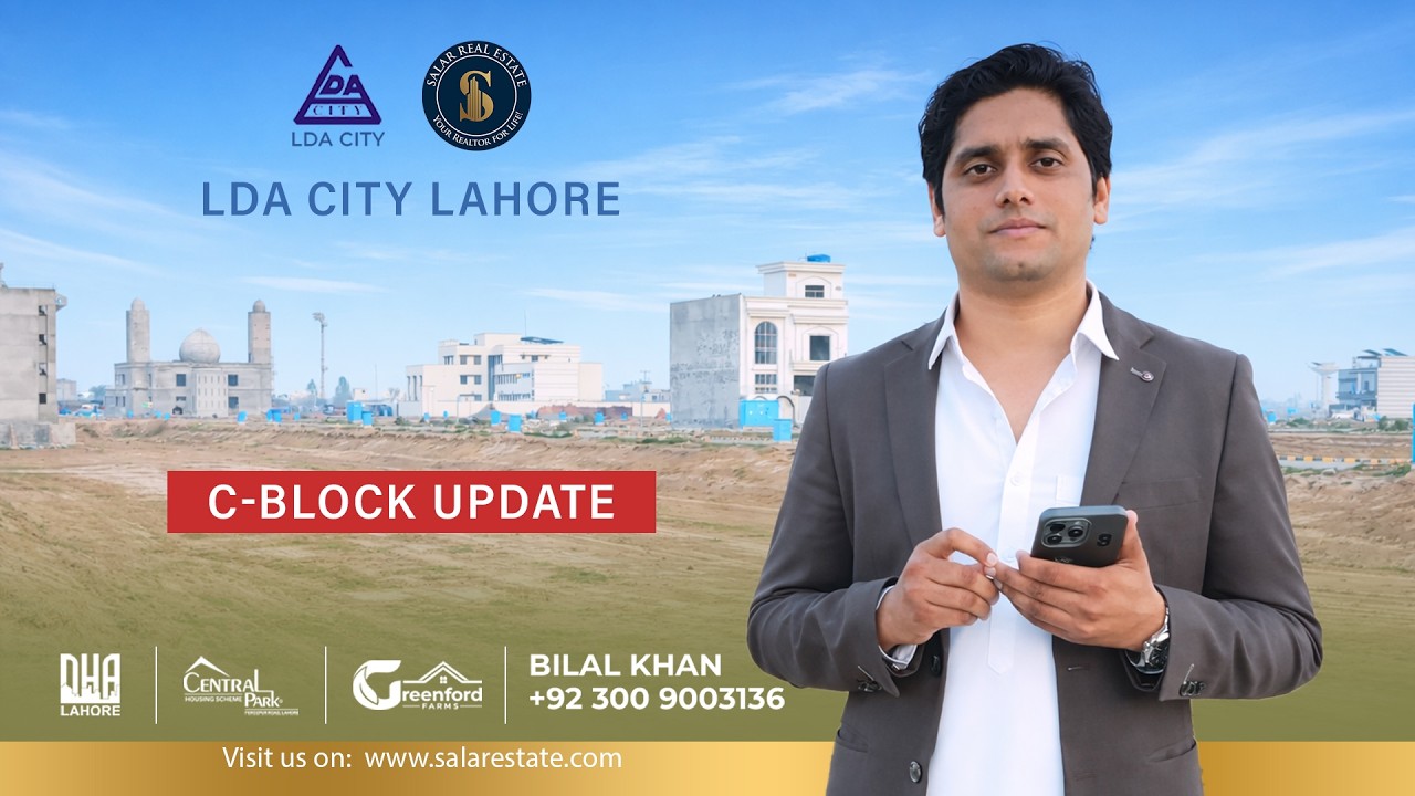LDA City Lahore Plots, Electricity, Sewage and Construction in C-Block Updates | Salar Estate