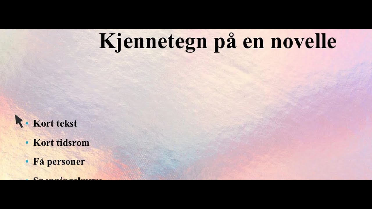 Norsk  Novelle  Voksenopplæring