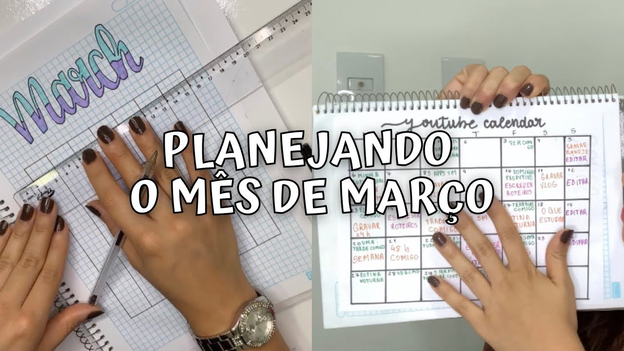 Organização do zero para o mês de março comigo 📆 | Victória Barbosa